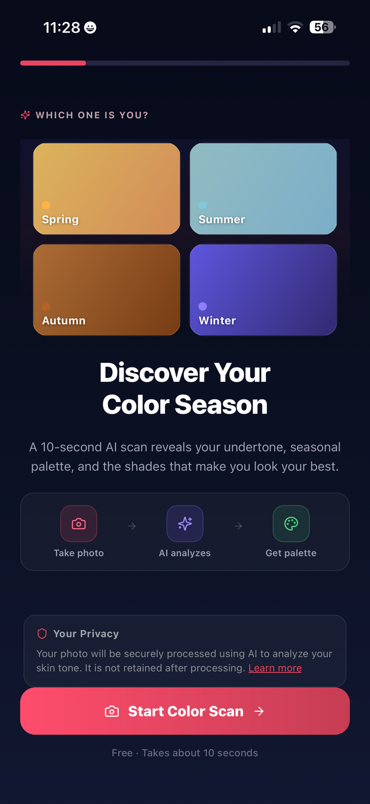 Discover your color season - Spring Summer Autumn Winter