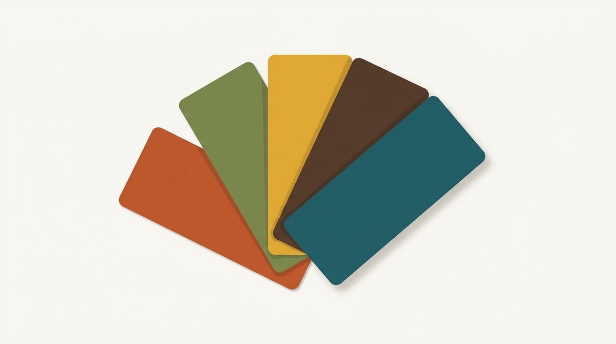 Editorial illustration of Soft Autumn colouring: the skin, hair and eye depth this palette is built for