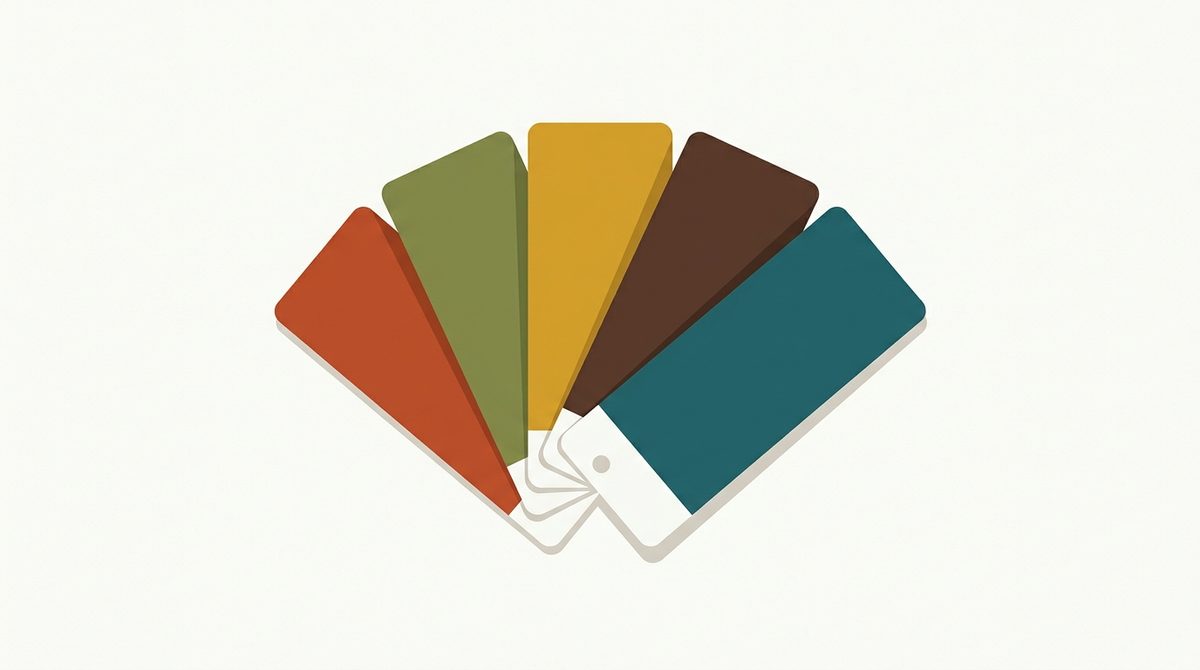 Editorial illustration of Warm Autumn colouring: the skin, hair and eye depth this palette is built for